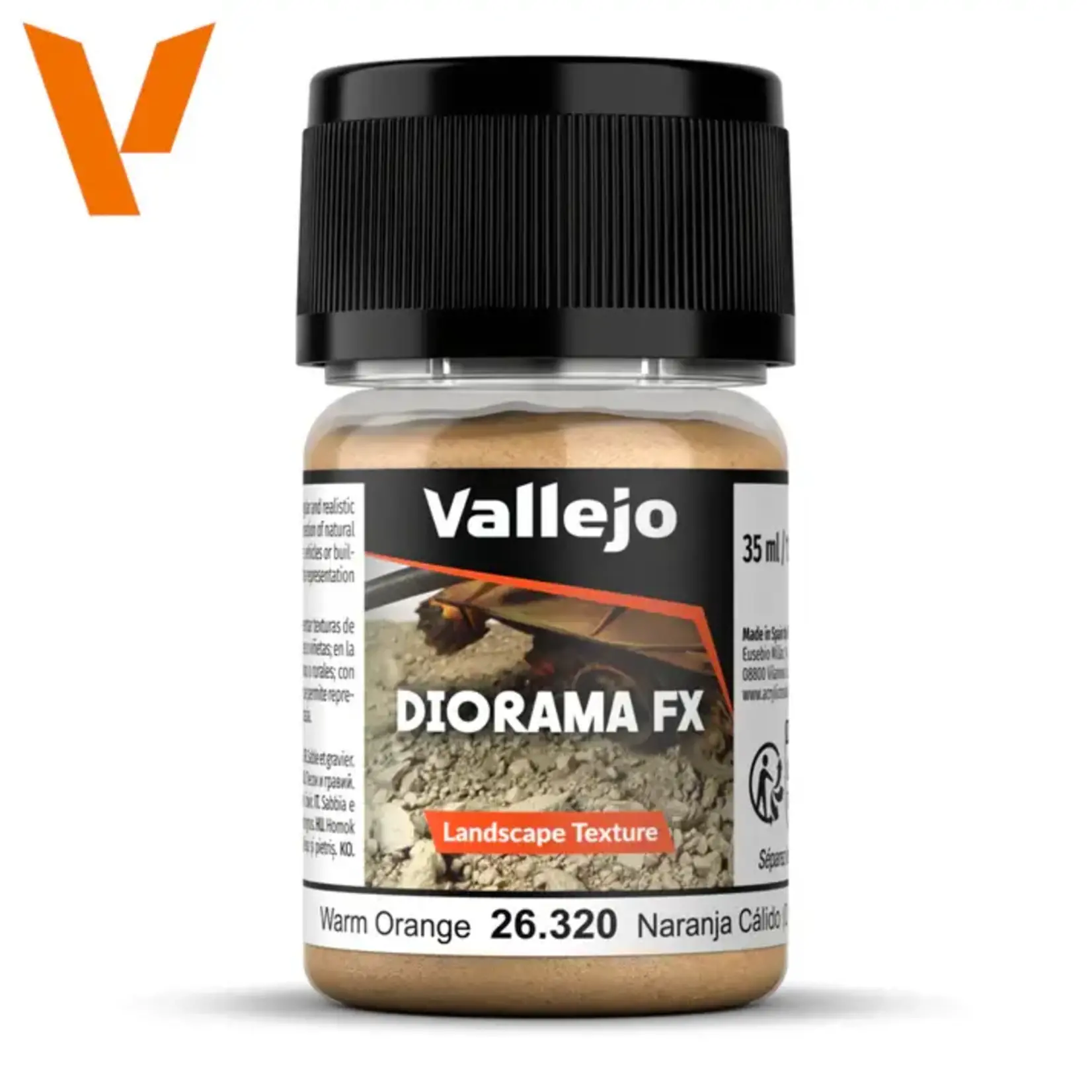 Vallejo Vallejo Diorama FX: Warm Orange .1-1mm (60g)