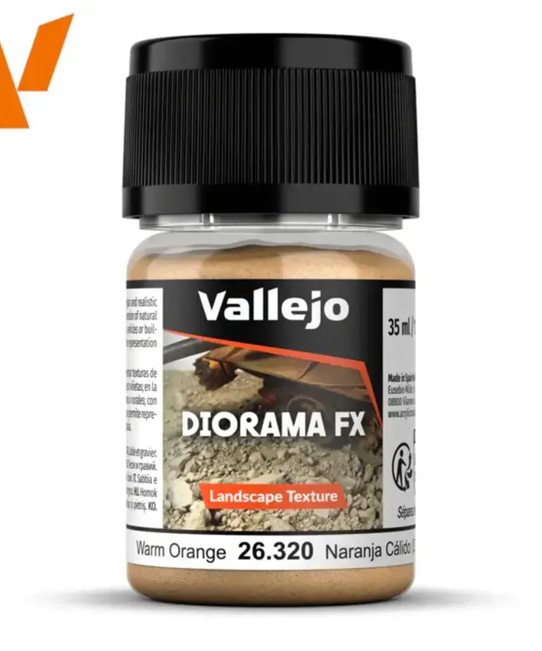 Vallejo Vallejo Diorama FX: Warm Orange .1-1mm (60g)