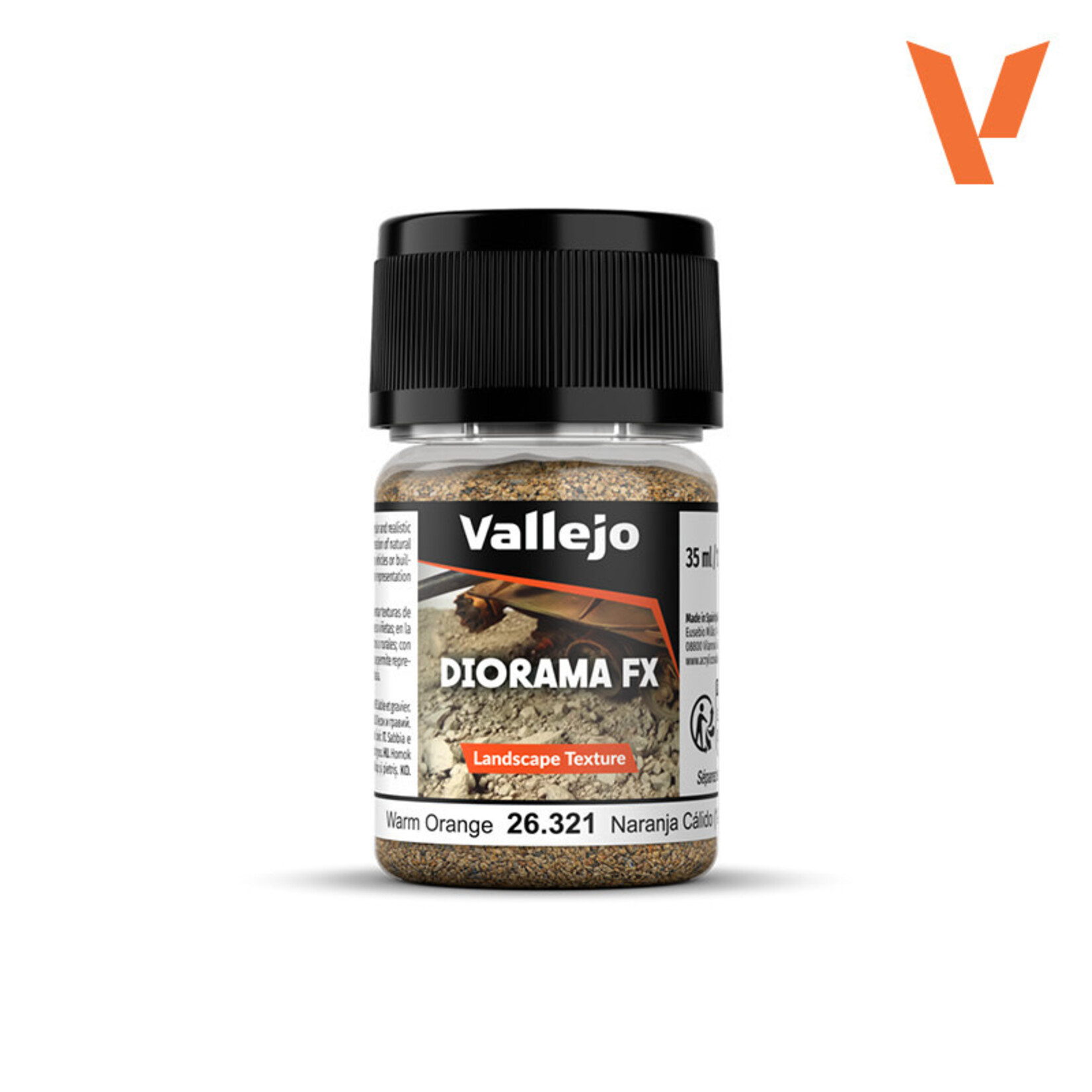 Vallejo Vallejo Diorama FX: Warm Orange 1-2mm (60g)