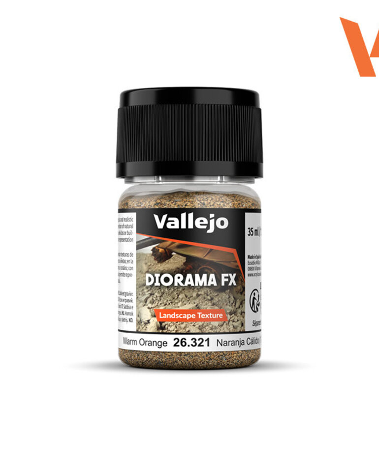 Vallejo Vallejo Diorama FX: Warm Orange 1-2mm (60g)