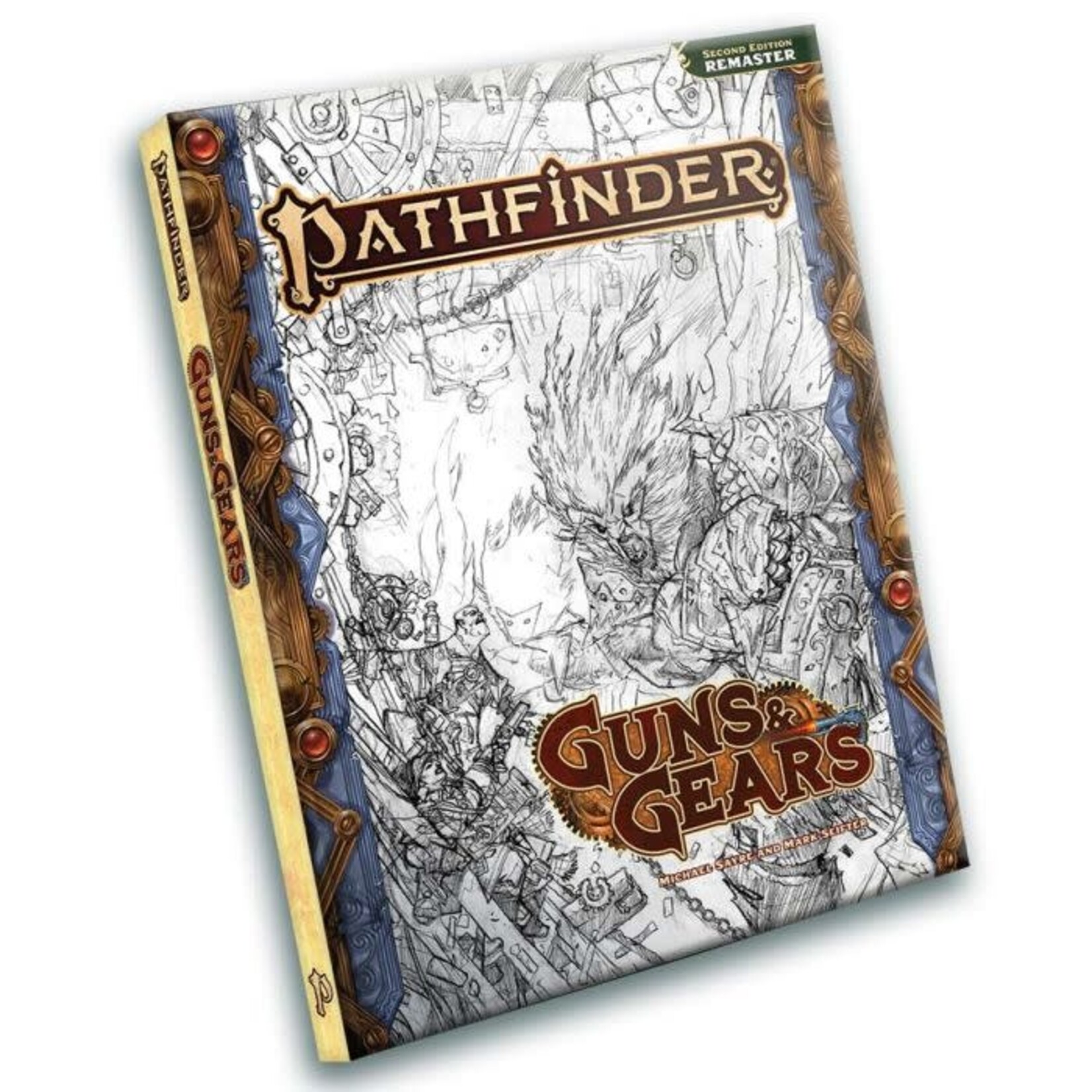 Pathfinder 2E Guns & Gears Sketch Cover