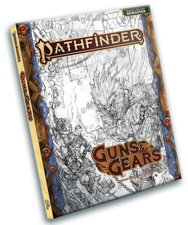 Pathfinder 2E Guns & Gears Sketch Cover
