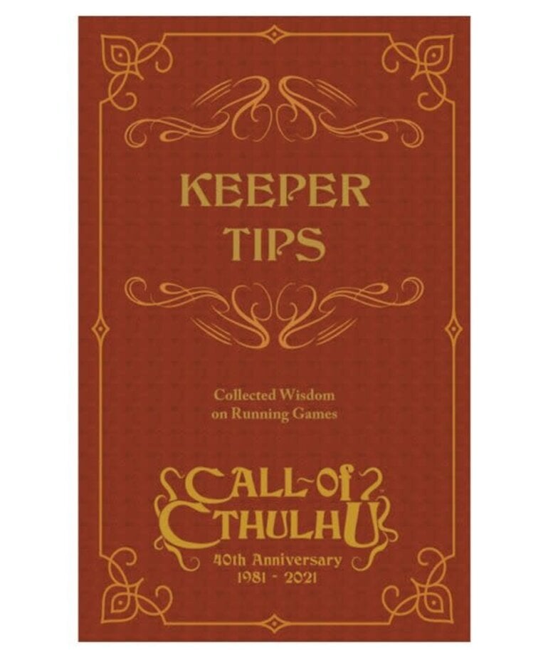 Chaosium Call of Cthulhu: Keeper Tips (7th)