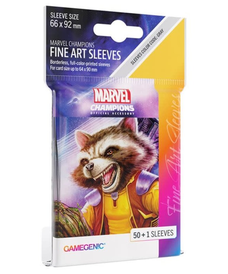 Gamegenic Marvel Champions Sleeves: Rocket Raccoon