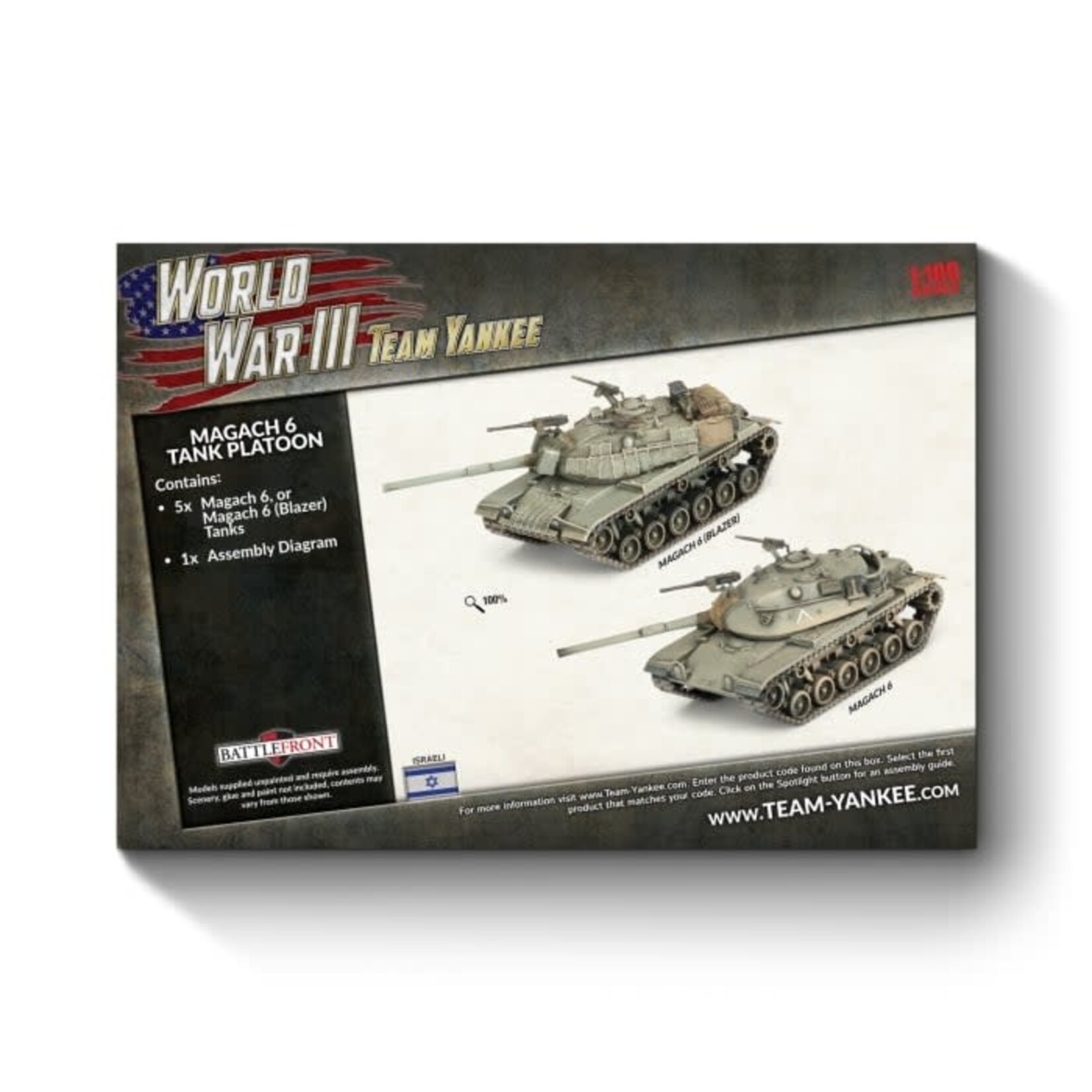 Team Yankee Team Yankee: Israeli: Magach 6 (Blazer) Tank Platoon (5)