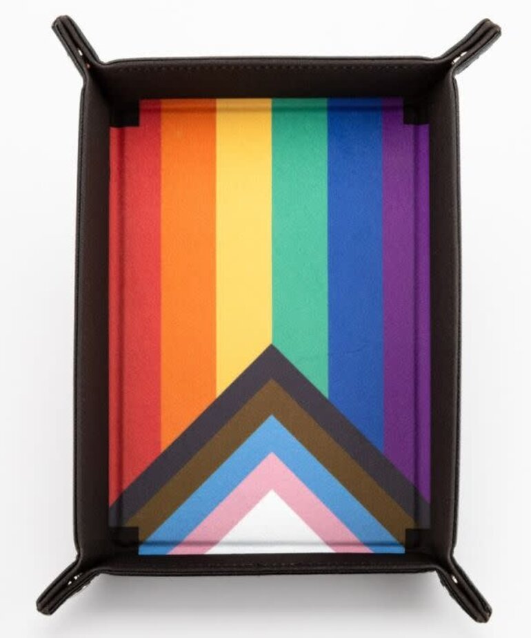 Metallic Dice Games MDG Folding Dice Tray: Pride: Rainbow Flag