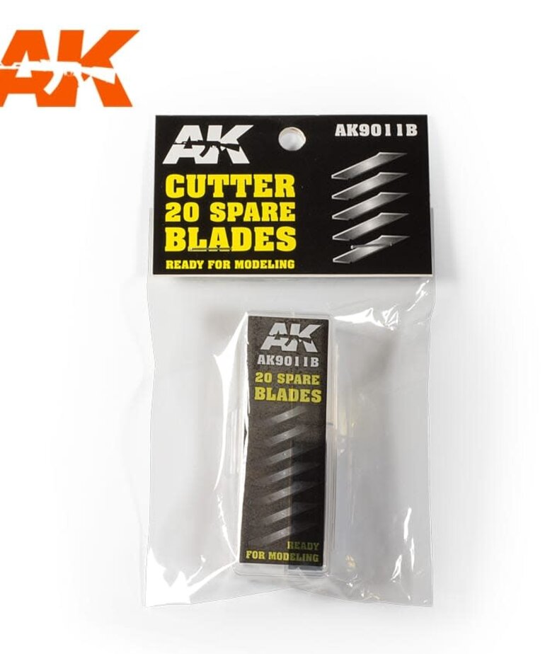 AK Interactive AK9011B Cutter Spare Blades (20) Set