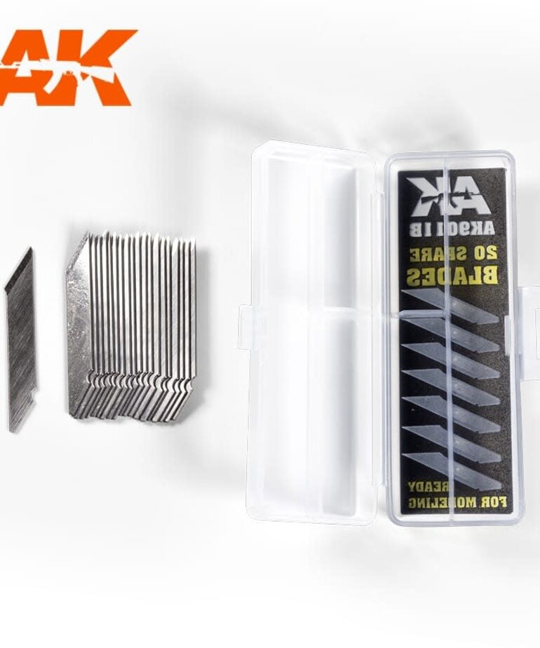 AK Interactive AK9011B Cutter Spare Blades (20) Set
