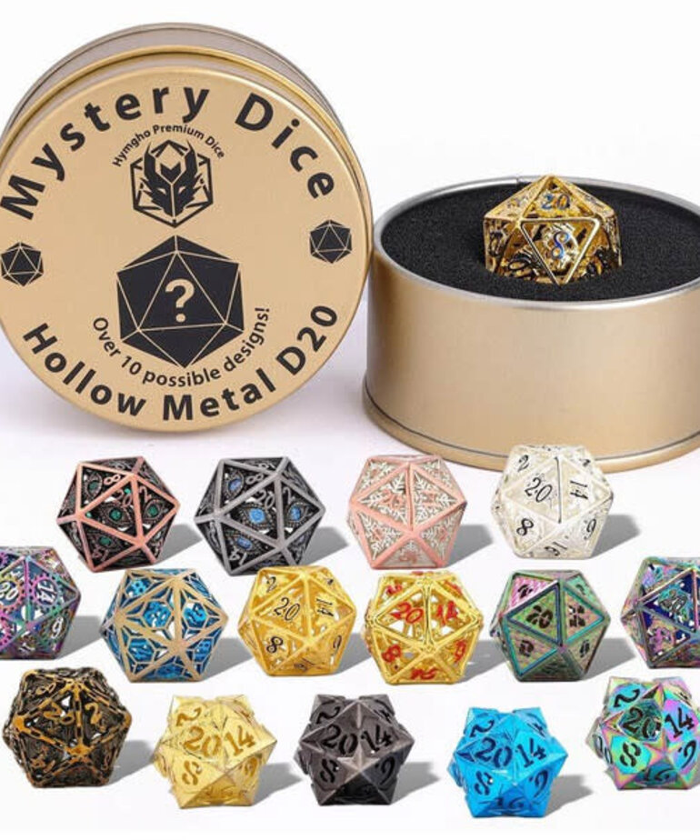 Hymgho Premium Gaming Hymgho d20 Quest's Reward Mystery Hollow Metal