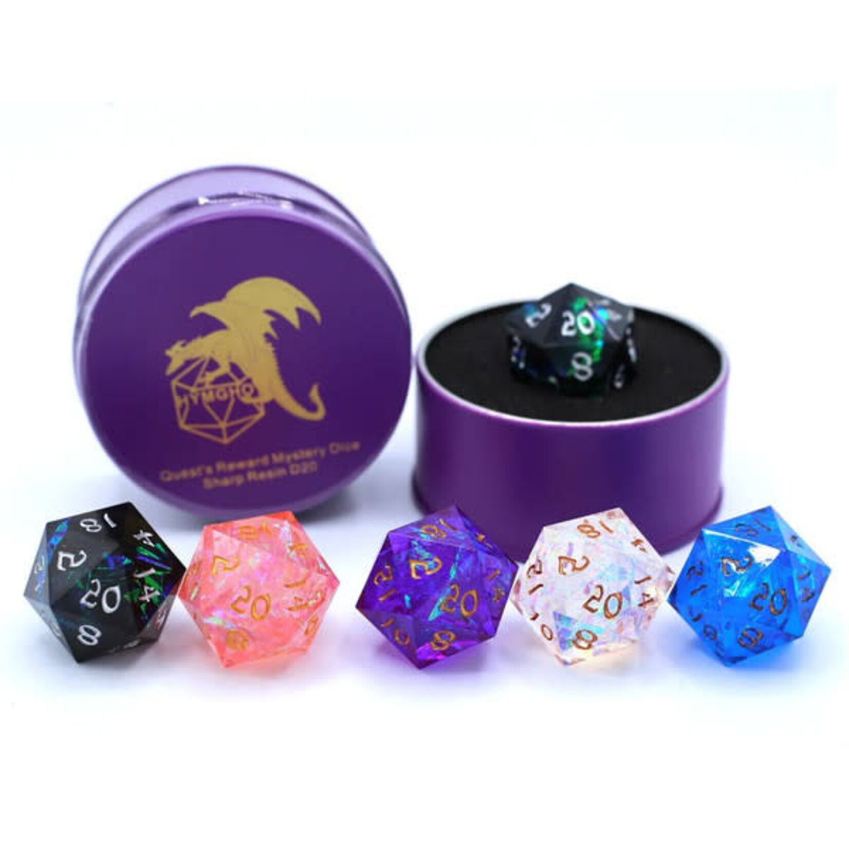 Hymgho Premium Gaming Hymgho d20 Quest's Reward Mystery Sharp Resin