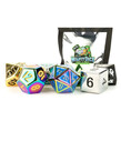 Metallic Dice Games MDG Fanroll Mystery Misfit: Metal Polyhedral Dice Set Metallic Dice Games MDG Fanroll Mystery Misfit: Metal Polyhedral Dice Set
