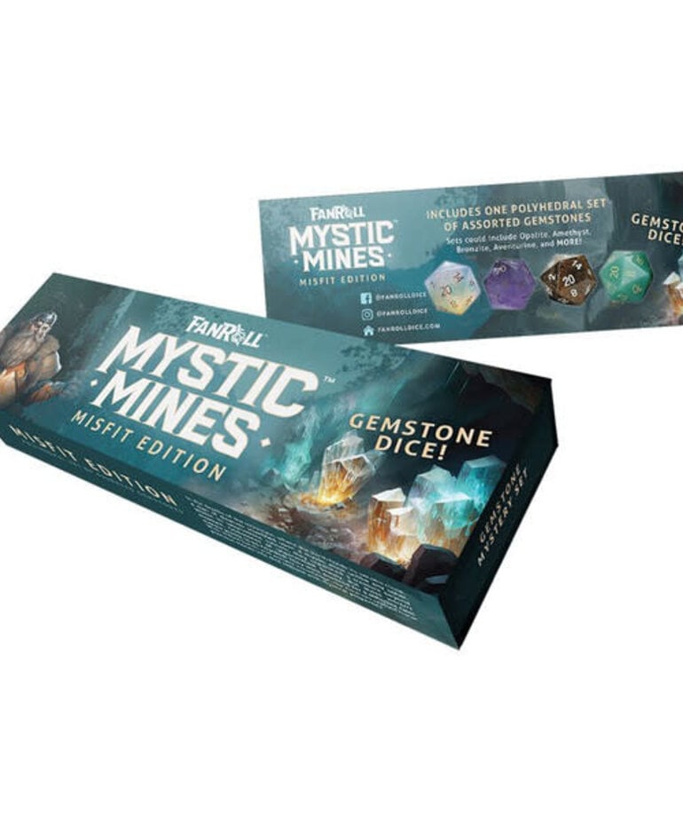 Metallic Dice Games MDG Fanroll Mystery Misfit: Mystic Mines: Gemstone Dice Set