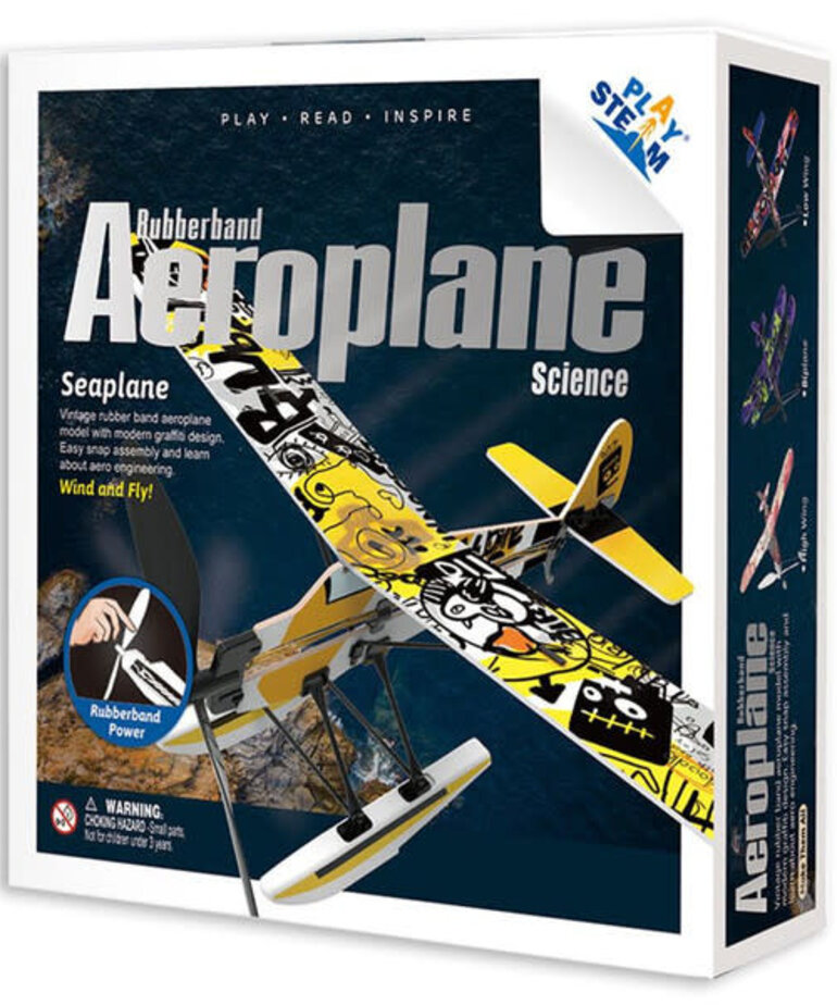 PlaySTEM Rubber Band Airplane Science - Seaplane