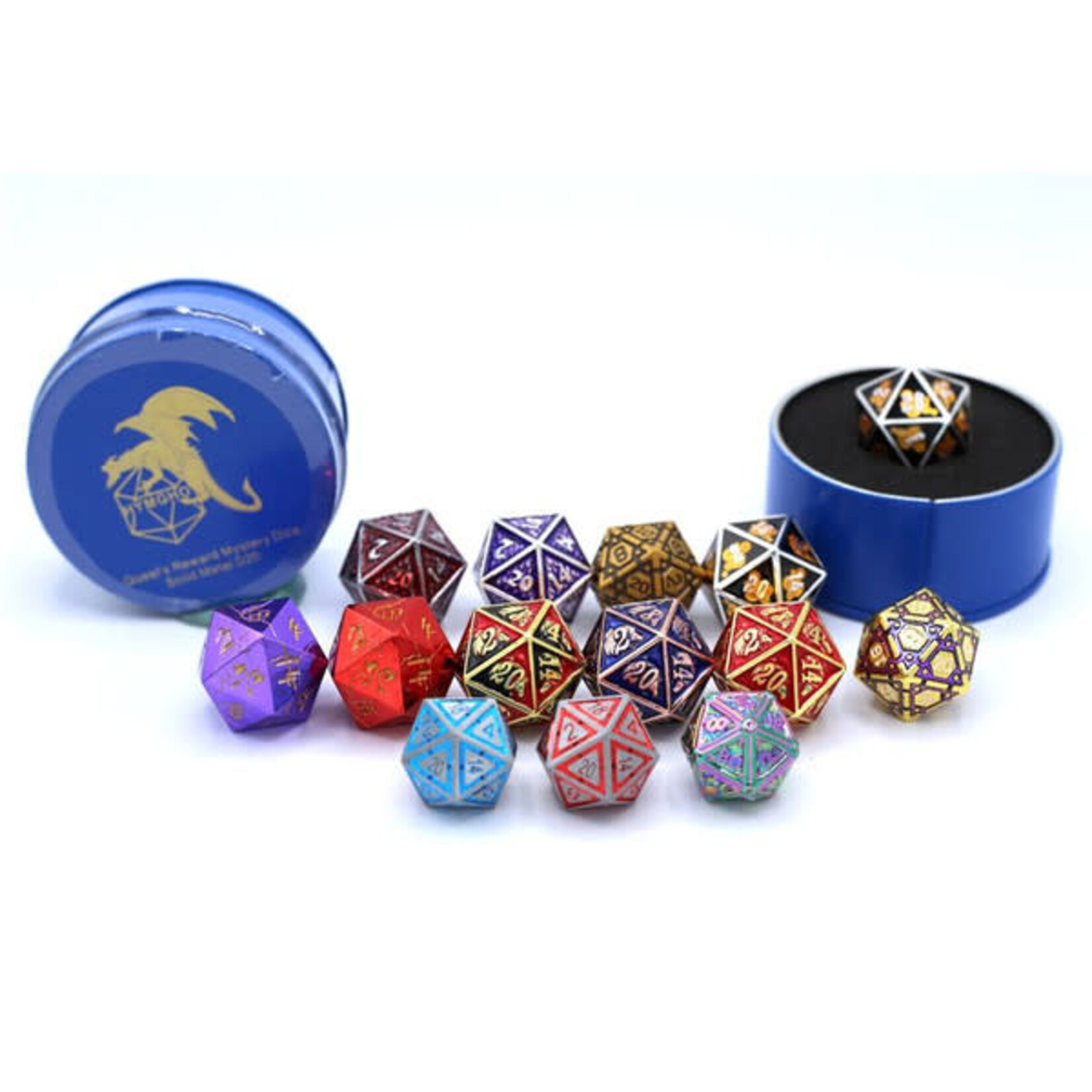 Hymgho Premium Gaming Hymgho d20 Quest's Reward Mystery Solid Metal