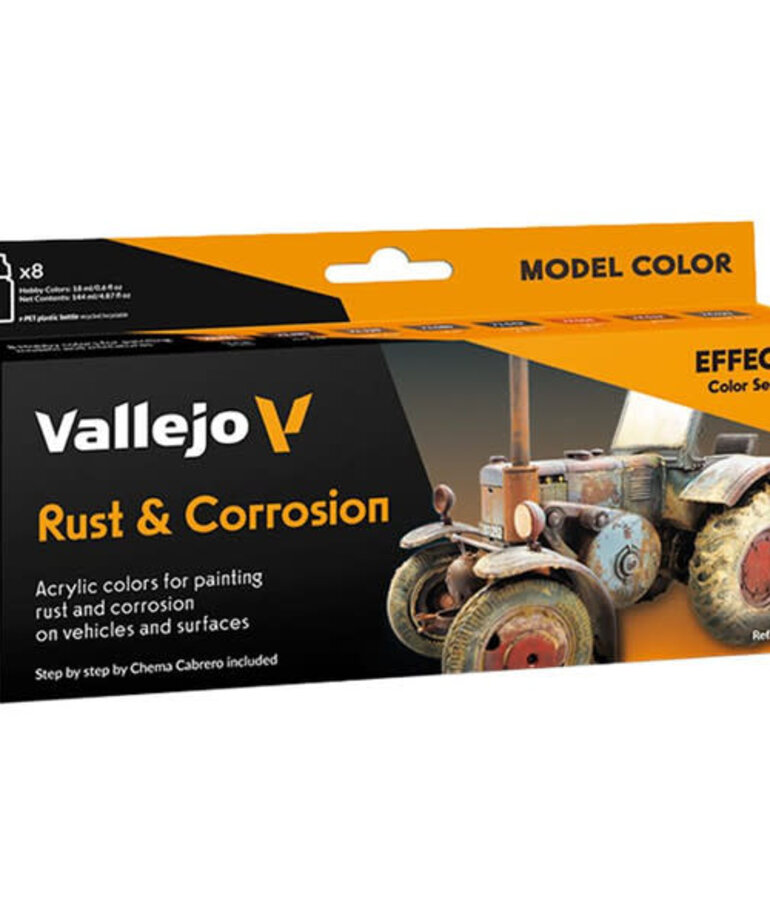 Vallejo Vallejo Model Color: Effects: Rust & Steel (8)
