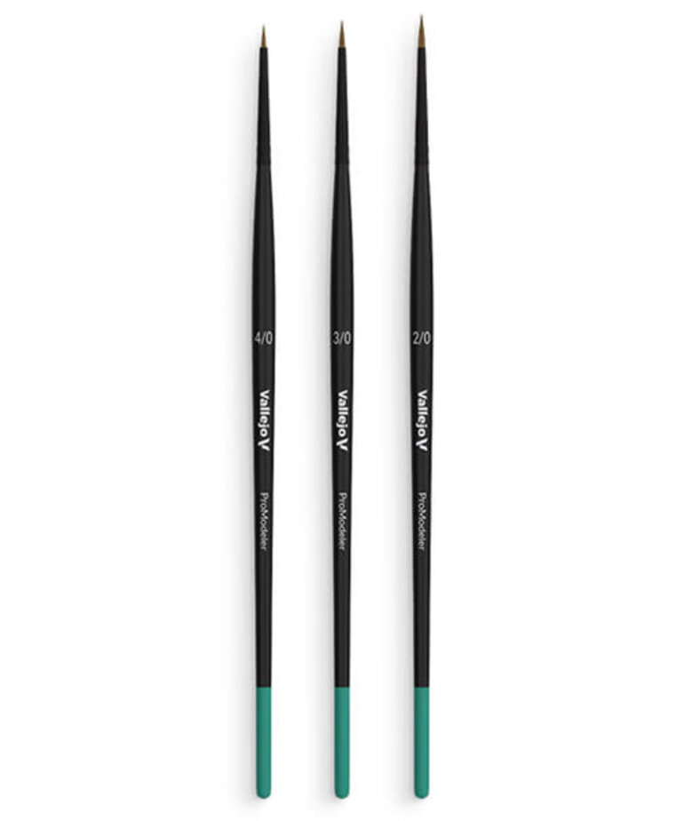 Vallejo Vallejo Brush: Definition: Natural Hair (Sizes 4/0, 3/0 & 2/0)