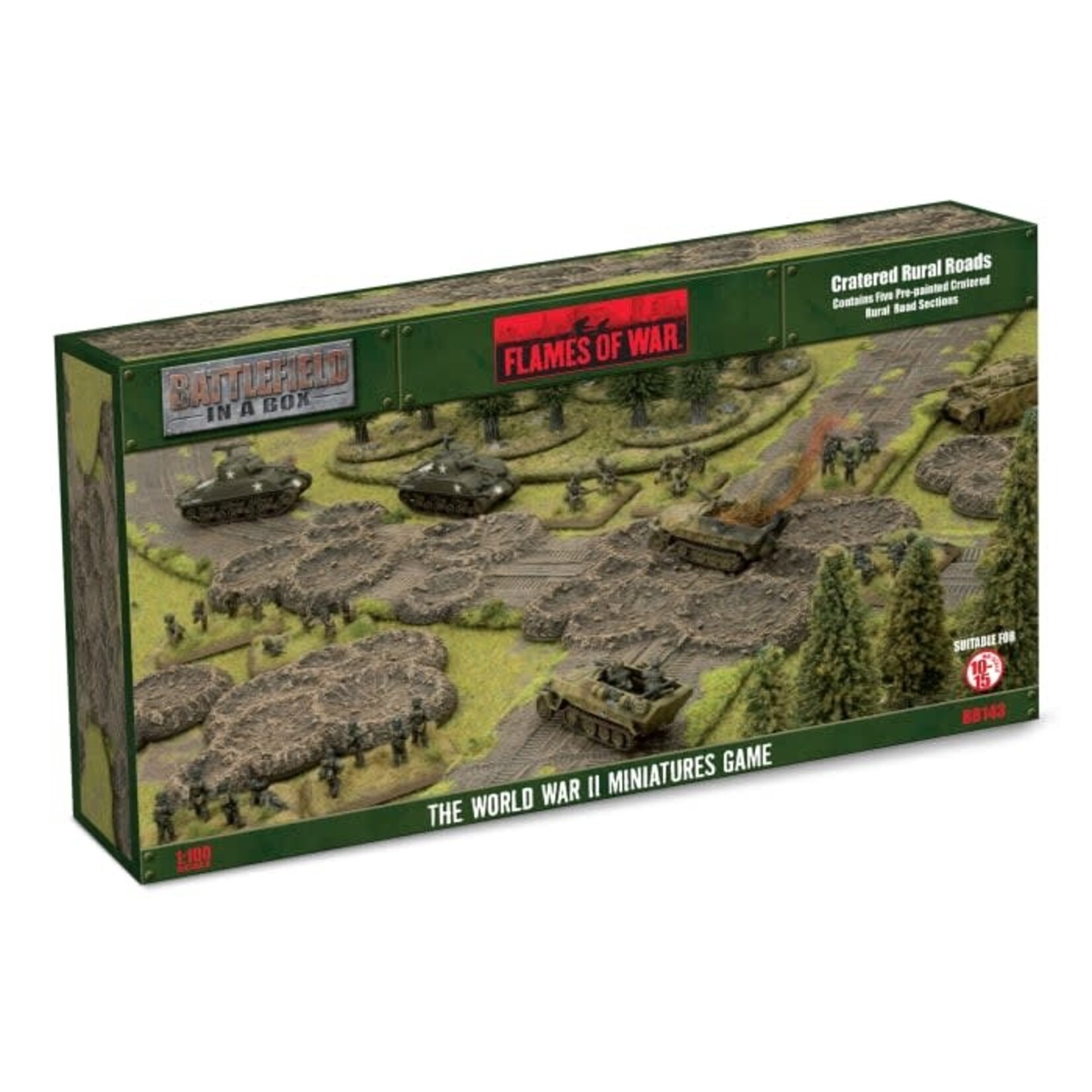 Gale Force Nine GaleForce Nine Flames of War - Battlefield in a Box: Cratered Rural Roads