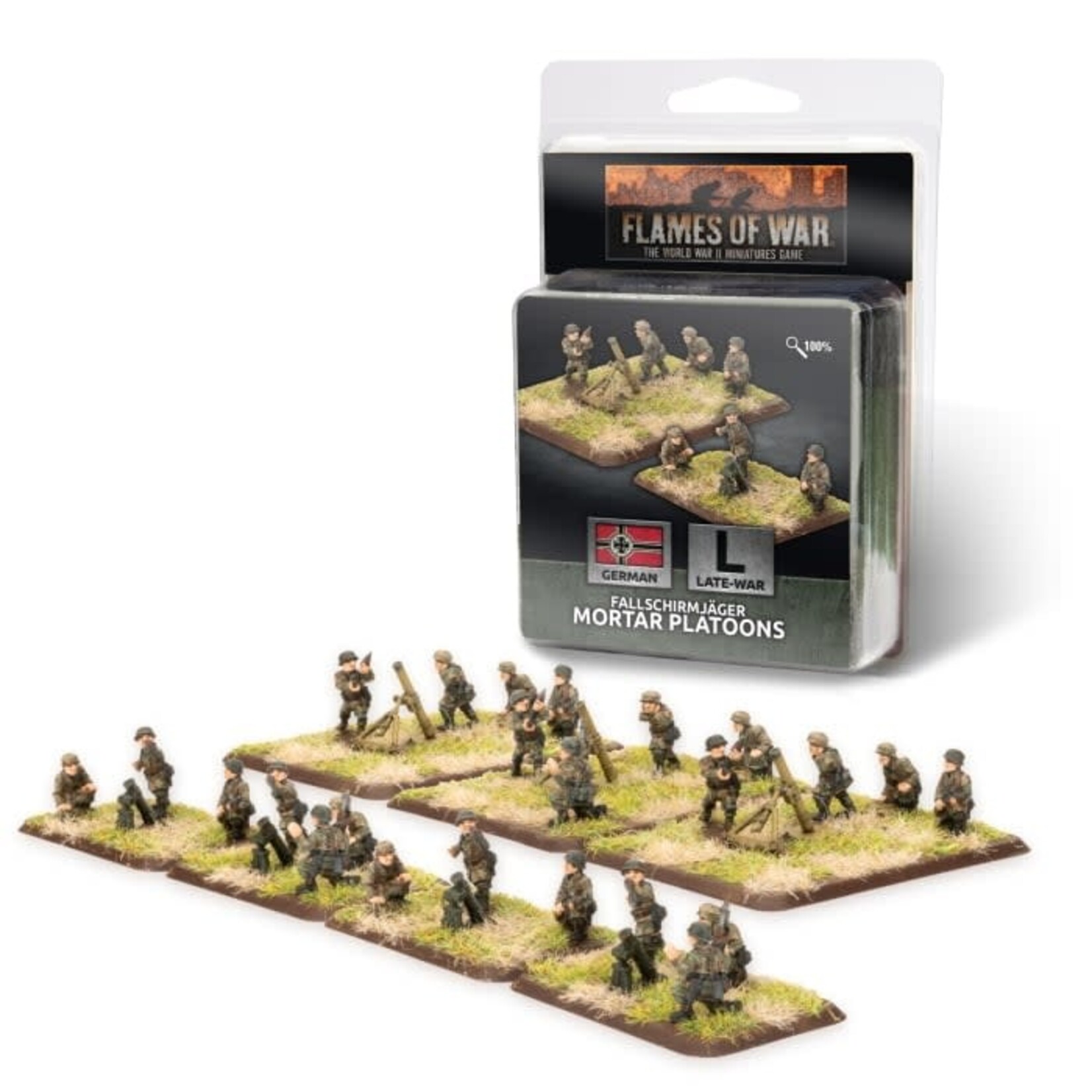 Flames of War Flames of War: German: Fallschrimjager Mortar Platoon