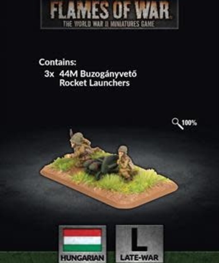 Flames of War Flames of War: Hungarian: Hungarian Anti-Tank Rocket Platoon