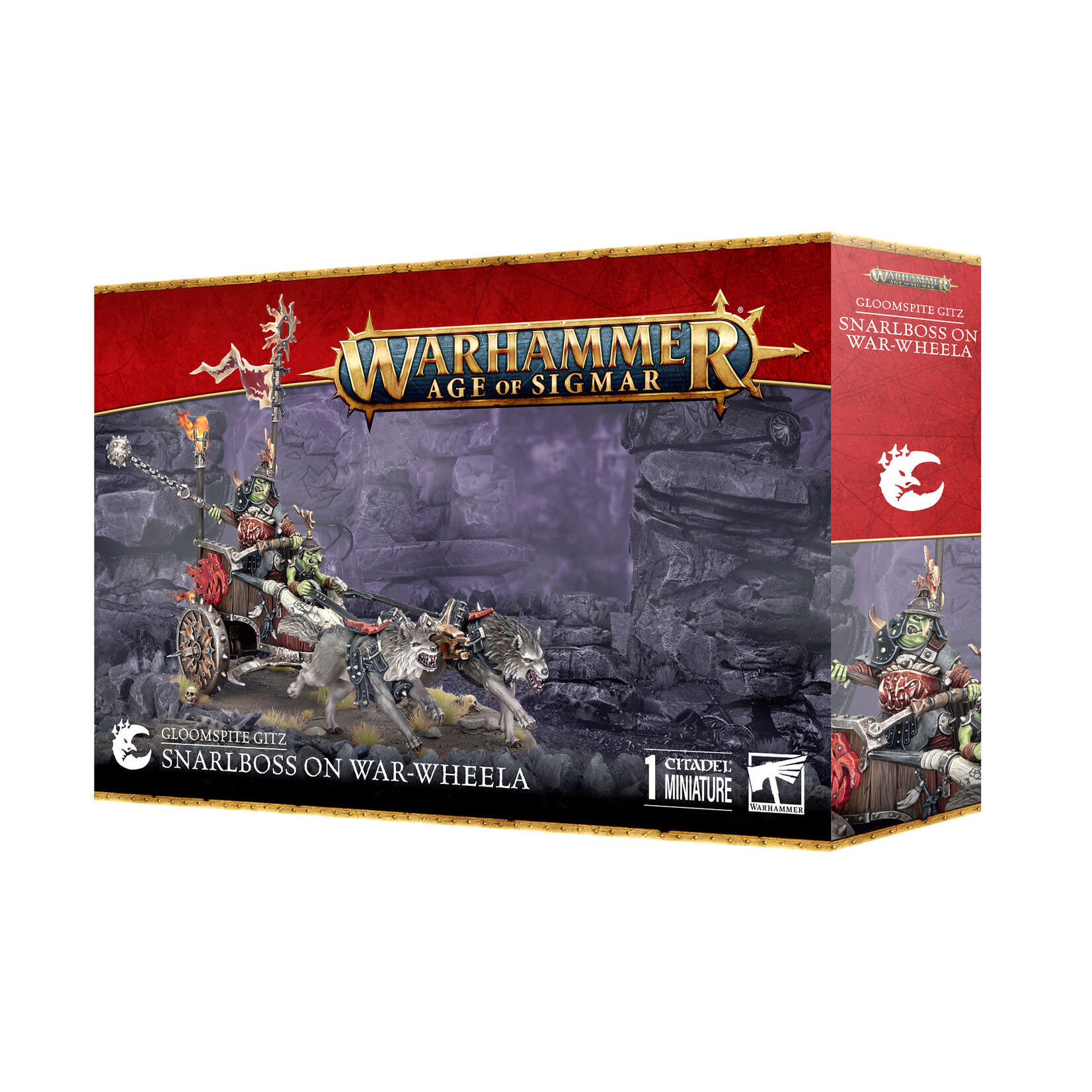 Age of Sigmar Age of Sigmar: Gloomspite Gitz: Snarlboss On War Wheela