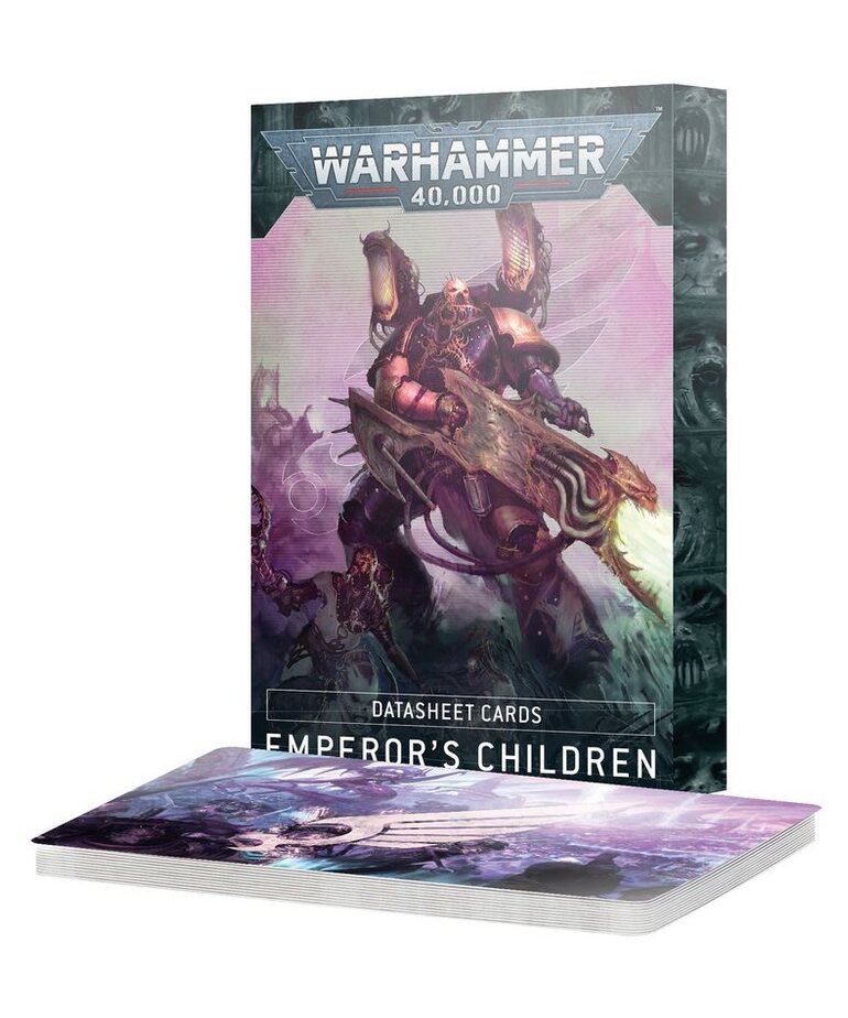 Warhammer 40k Warhammer 40k: Emperor's Children: Datasheet Cards