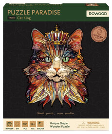 Robotime Roelife DIY Puzzle: Wooden: Cat King 200 piece