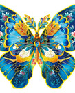 Robotime Roelife DIY Puzzle: Wooden: Morpho Helena Butterfly 200 piece