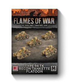 Flames of War Flames Of War:  Japanese: Type 94 TK Recon Tankette Platoon (x5)