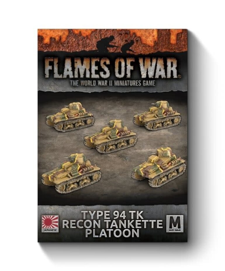 Flames of War Flames Of War:  Japanese: Type 94 TK Recon Tankette Platoon (x5)