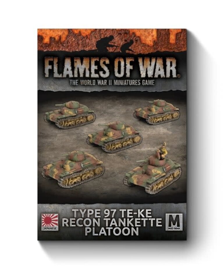 Flames of War Flames Of War:  Japanese: Type 97 Te-Ke Recon Tankette Platoon (x5)