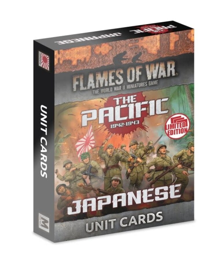 Flames of War Flames Of War: The Pacific: Japanese Unit Cards (x38 Cards) - Limited Edition