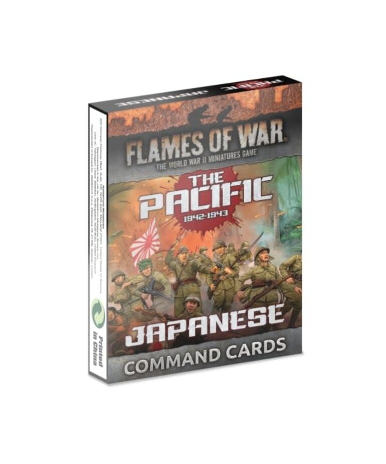 Flames of War Flames Of War: The Pacific: Japanese Command Cards (x30 Cards) - Limited Edition