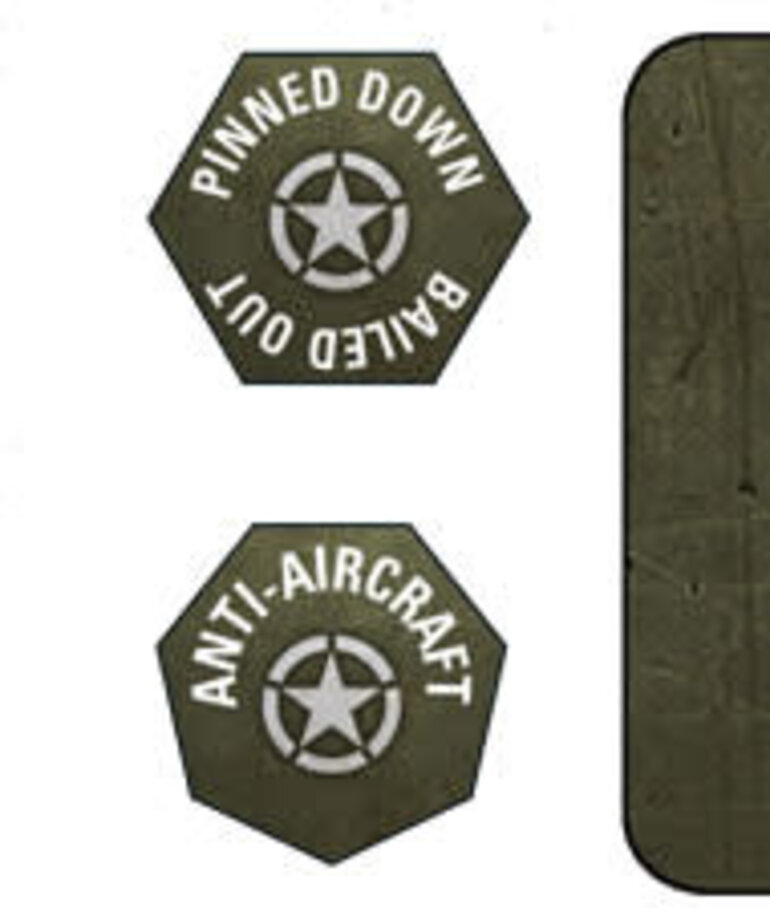 Flames of War Flames Of War: American LW Tokens (x20) and Objectives (x2)