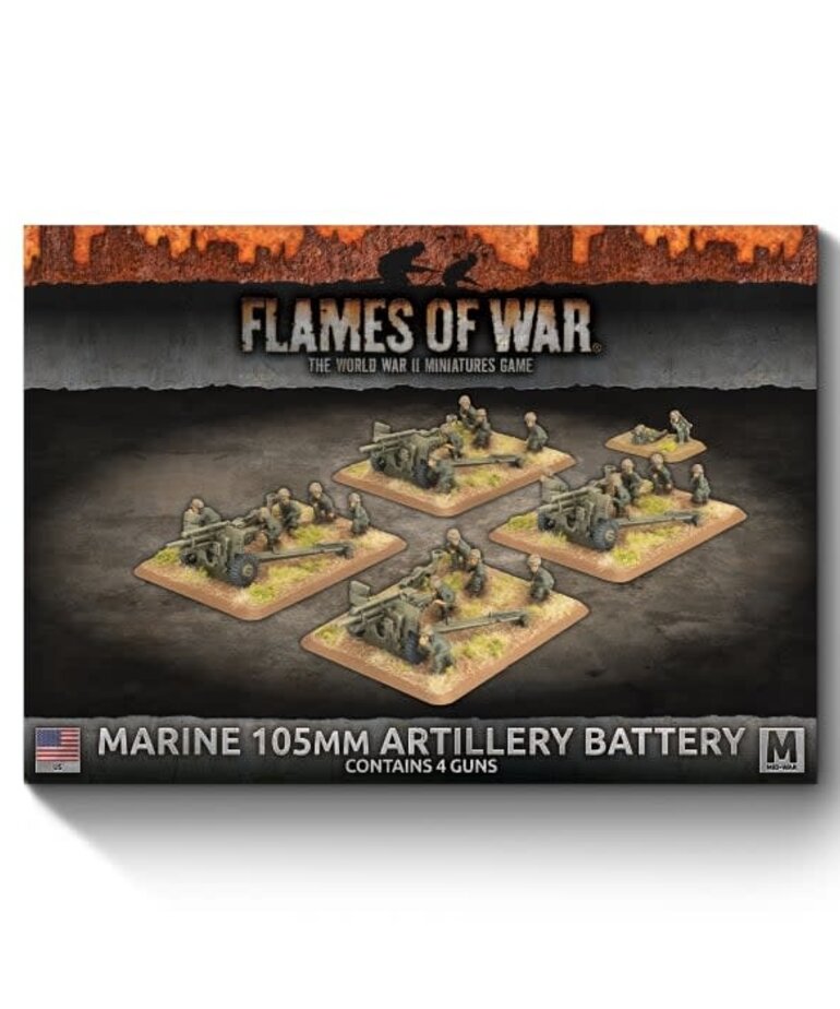 Flames of War Flames Of War: Marine 105mm Artillery Battery (x4)