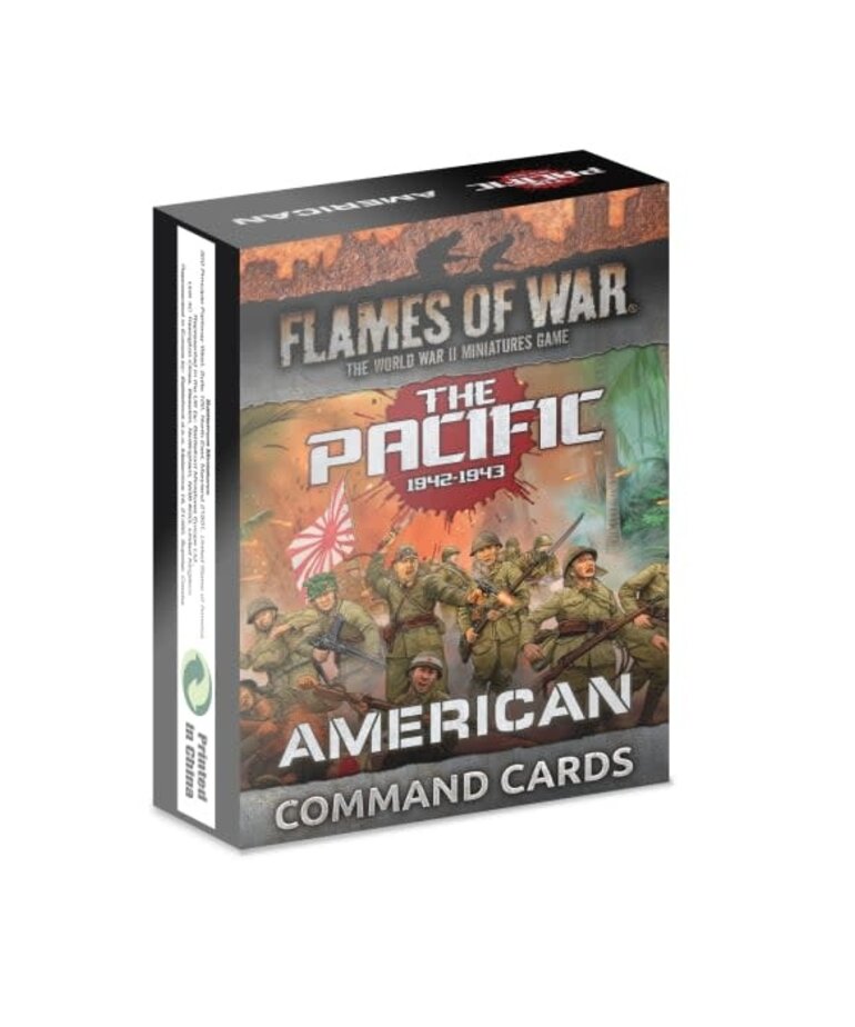 Flames of War Flames Of War: The Pacific: American Command Cards (x66) - Limited Edition