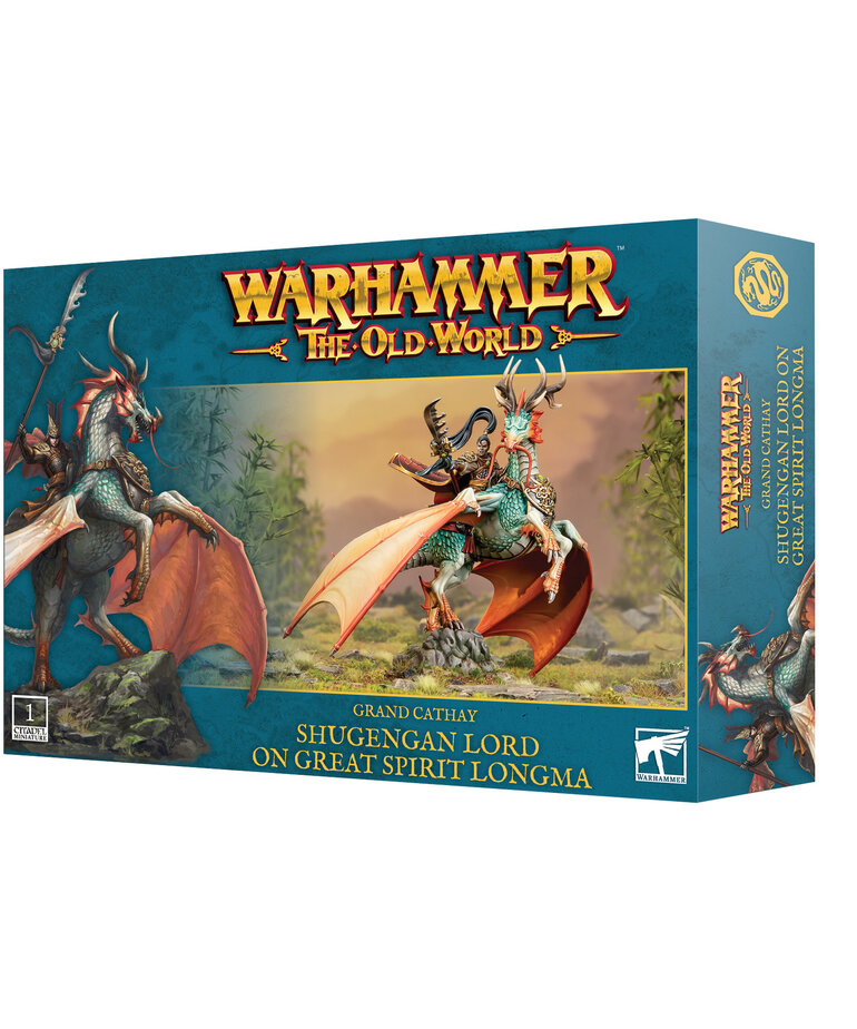Old World Warhammer The Old World: Grand Cathay:  Shugengan Lord on Great Spirit Longma