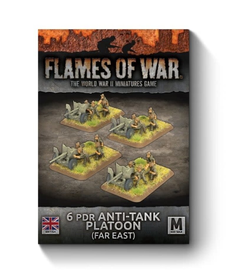 Flames of War Flames Of War: 6pdr Anti-tank Platoon (Far East) (x4)