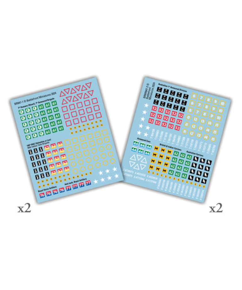 Flames of War Flames Of War: British Far East & Commonwealth Decals (x4)