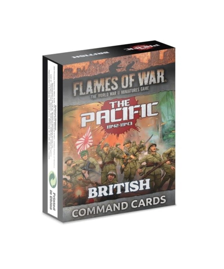 Flames of War Flames Of War: British, Australian & Indian MW Command Card Pack (x57 Cards) - Limited Edition