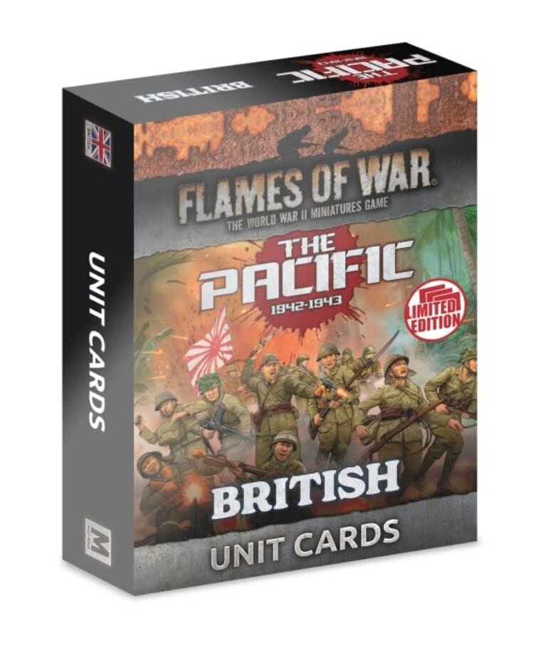Flames of War Flames Of War: British, Australian & Indian MW Unit Card Pack (x55 Cards) - Limited Edition