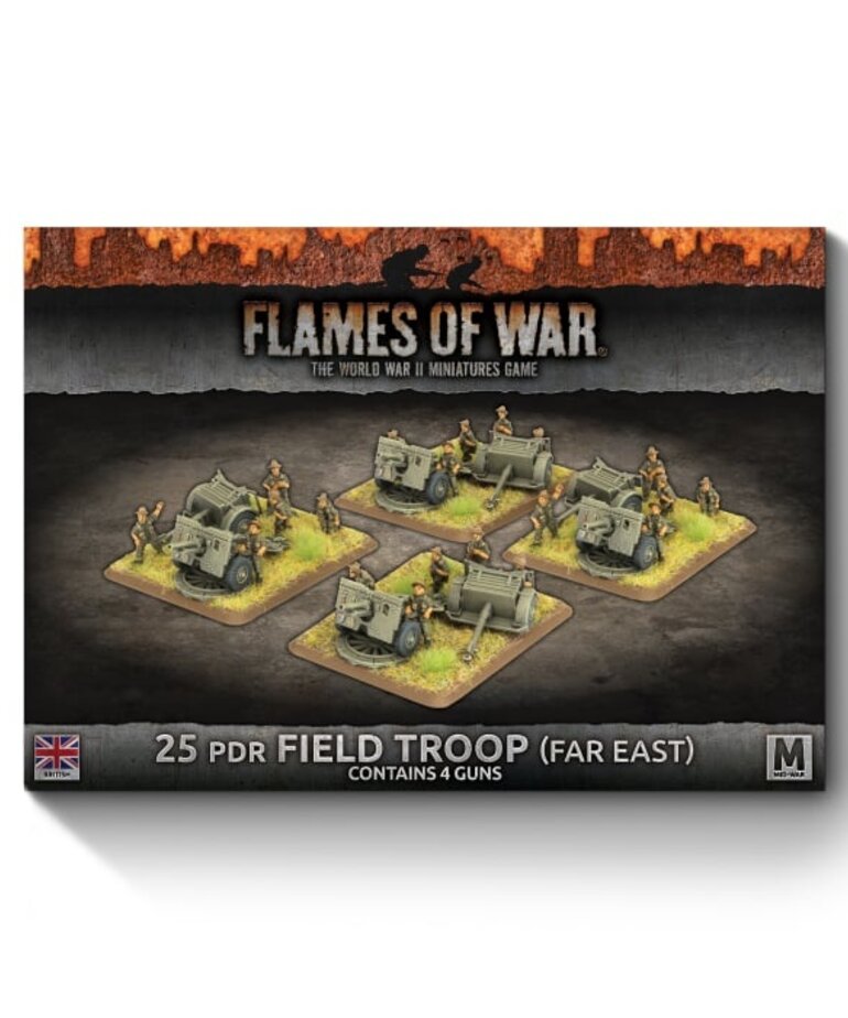 Flames of War Flames Of War: 25 pdr Field Troop (Far East) (x4)