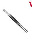 Vallejo Straight Tip Stainless Steel Tweezers (175 mm)
