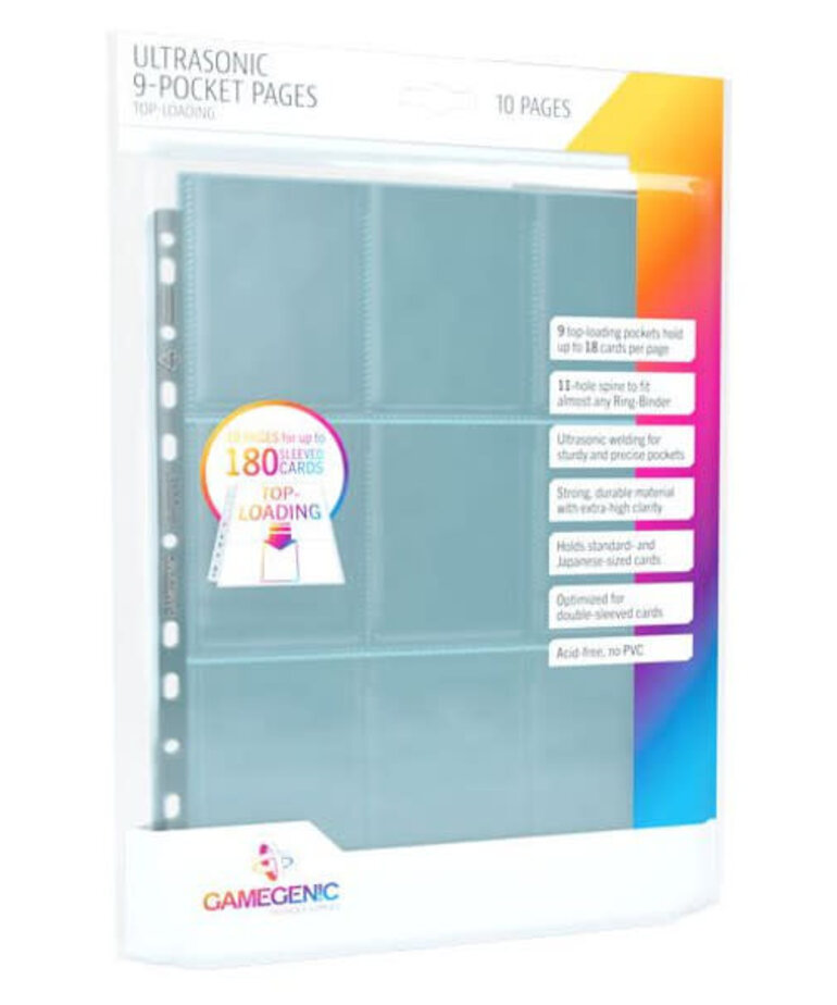Gamegenic Gamegenic 9 Pocket: Toploading Clear (10) Pages