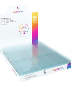 Gamegenic Gamegenic 9 Pocket: Toploading Clear (50) Pages