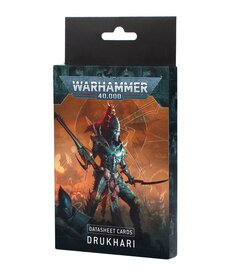 Warhammer 40k Warhammer 10th 40K: Drukhari: Datasheet Cards