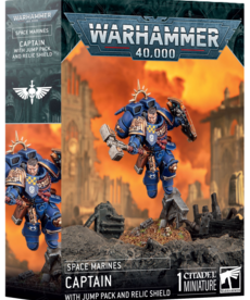 Warhammer 40k Warhammer 40k: Space Marines: Captain With Jump Pack And Relic Shield