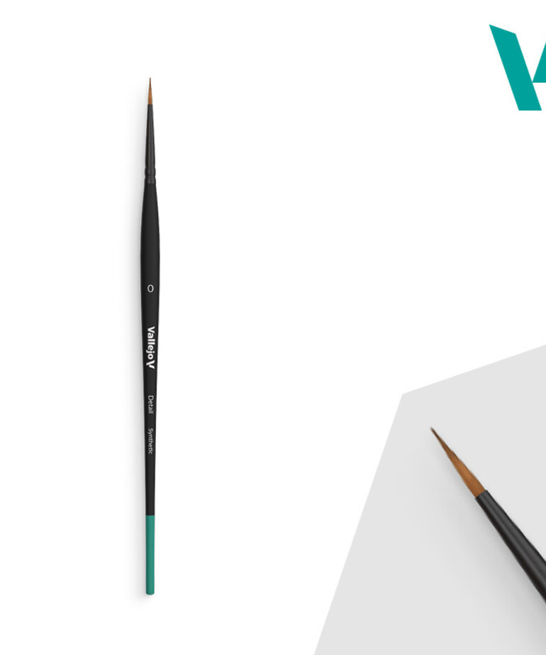 Vallejo Detail Brush: Round Synthetic No. 0