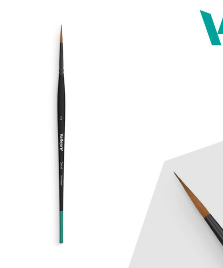 Vallejo Detail Brush: Round Synthetic No. 2