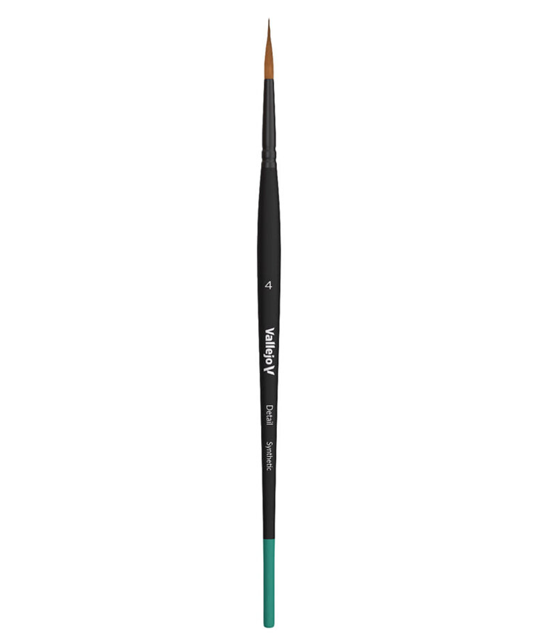 Vallejo Detail Brush: Round Synthetic No. 4