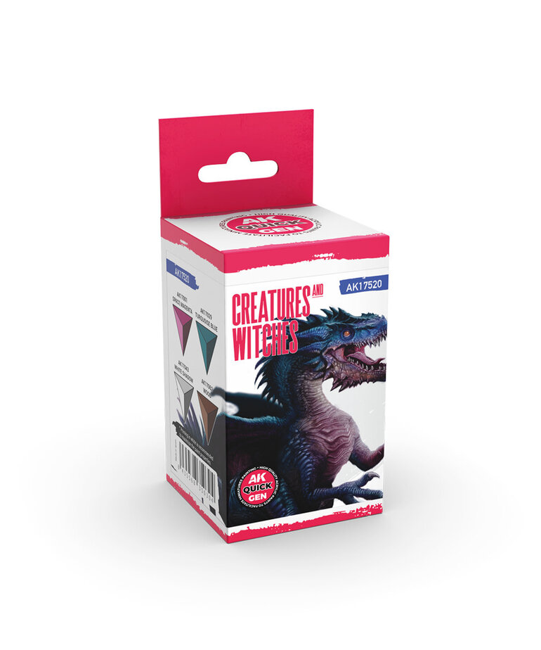 AK Interactive AK Interactive Quick Gen - Creatures And Witches (4) Set